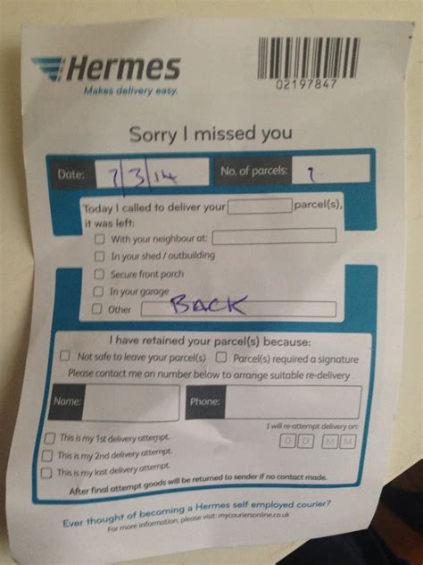 hermes email address for complaints|hermes unable to deliver parcel.